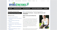 Desktop Screenshot of mykneestretches.com